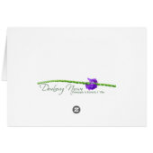 Boterfly Lolipop-Kaart (Achterkant Horizontaal)