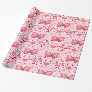 Boterfly Love Wrapping Paper Cadeaupapier