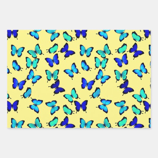 Boterfly Love Wrapping Paper Sheets (Voorkant 3)