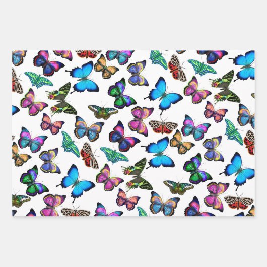 Boterfly Love Wrapping Paper Sheets (Voorkant 2)
