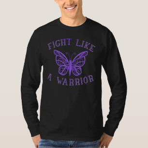 Boterfly Lupus Warrior Awareness Maand T-shirt