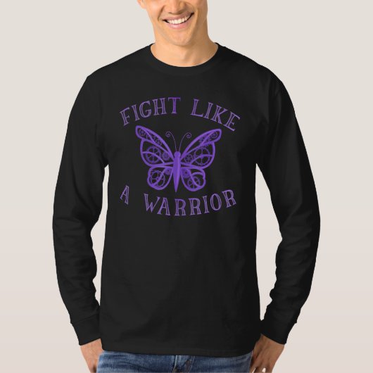 Boterfly Lupus Warrior Awareness Maand T-shirt (Voorkant)
