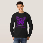 Boterfly - maand van Paarse maand van geweldplegin T-shirt (Voorkant volledig)