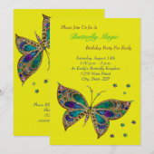 Boterfly Magic Birthday Kaart (Voorkant / Achterkant)