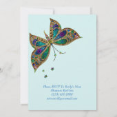 Boterfly Magic Birthday Kaart (Achterkant)