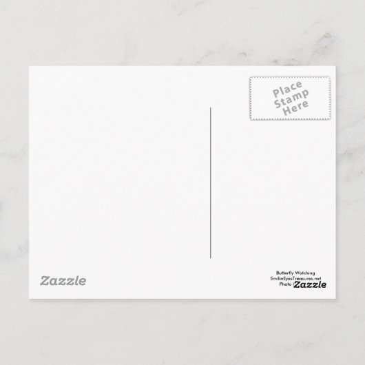 Boterfly Natuur bekijken Fotografie Briefkaart (Achterkant)