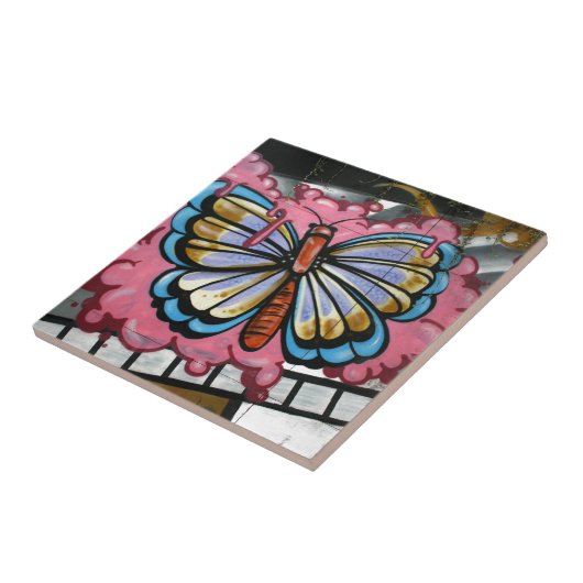 Boterfly op film tegeltje (Zijkant)