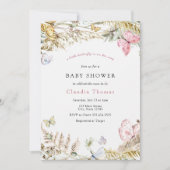 Boterfly op Way Bohemen Baby shower Kaart (Voorkant)