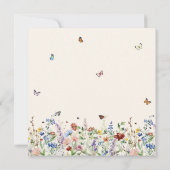 Boterfly op Way Bohemen Baby shower Kaart (Achterkant)