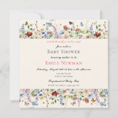 Boterfly op Way Bohemen Baby shower Kaart (Voorkant)