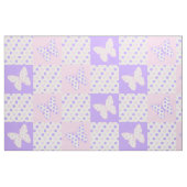 Boterfly Paarse roze pooldots Stof (Fat Quarter)