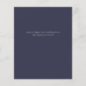 Boterfly Paradise Dusty Blue Wedding Flyer (Achterkant)