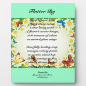 Boterfly Plaque Fotoplaat (Voorkant)
