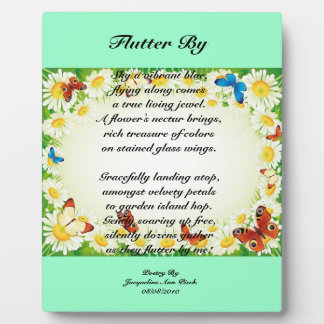 Boterfly Plaque Fotoplaat