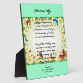 Boterfly Plaque Fotoplaat (Zijkant)