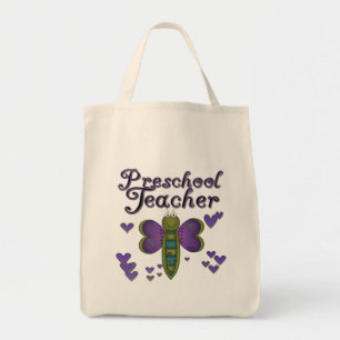 Boterfly Preschool leraar overhemden en cadeaus Tote Bag
