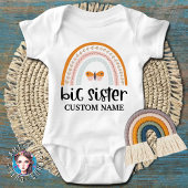 Boterfly Rainbow Big Sister Romper