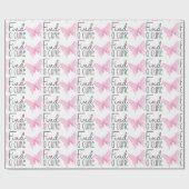 Boterfly Ribbion Breast Cancer Cadeaupapier (Vlak)