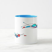 Boterfly-schemerlijn en -kleur mok (Midden)