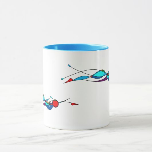 Boterfly-schemerlijn en -kleur mok (Midden)