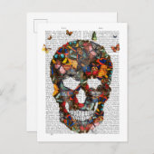 Boterfly Skull Briefkaart (Voorkant / Achterkant)