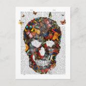 Boterfly Skull Briefkaart (Voorkant)