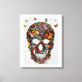 Boterfly Skull Canvas Afdruk (Voorkant)