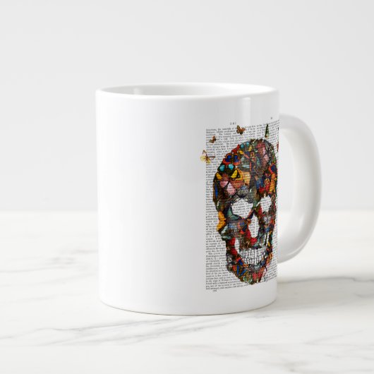 Boterfly Skull Grote Koffiekop (Voorkant rechts)