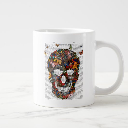 Boterfly Skull Grote Koffiekop (Rechts)