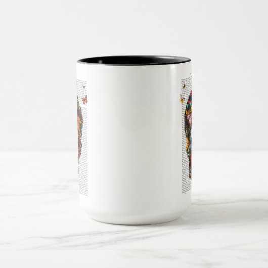 Boterfly Skull Mok (Midden)