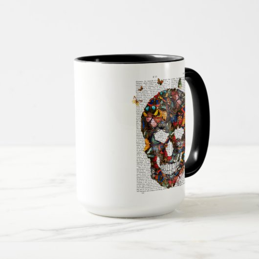 Boterfly Skull Mok (Voorkant rechts)