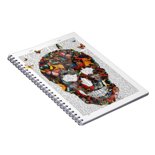 Boterfly Skull Notitieboek (Rechterzijde)