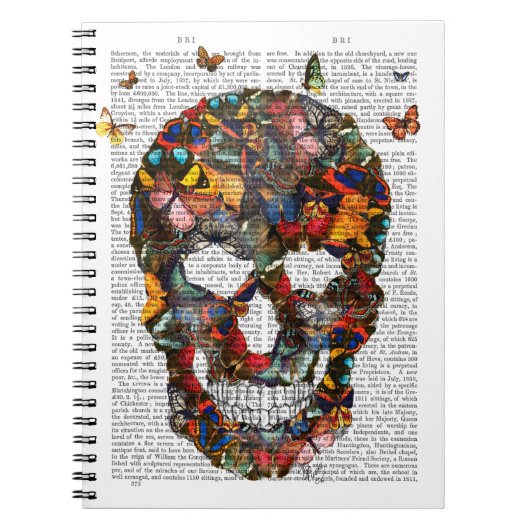 Boterfly Skull Notitieboek (Voorkant)