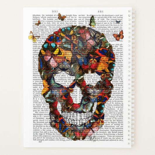 Boterfly Skull Planner (Achterkant)