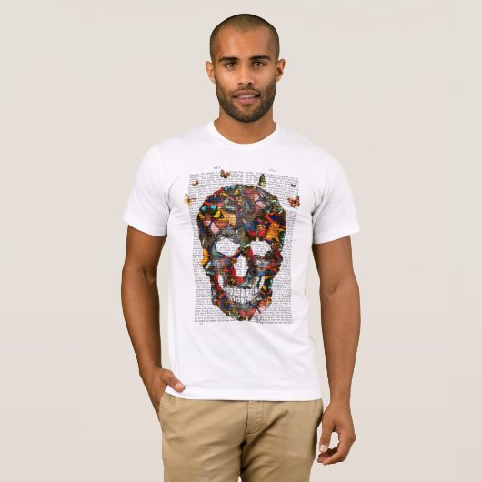 Boterfly Skull T-shirt (Voorkant volledig)