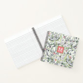 Boterfly Spring Floral Monogram Girly Notitieboek (Binnen)