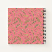 Boterfly Spring Floral Monogram Notitieboek (Achterkant)