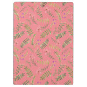 Boterfly Spring Floral Monogram School Klembord (Achterkant)