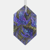 Boterfly Stew Colorful Fractal Landscape Abstract Glas Ornament (Voorkant Rechts)