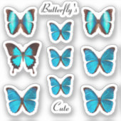 Boterfly-stickers voor achterzijde van IPhone Sticker (Voorkant)