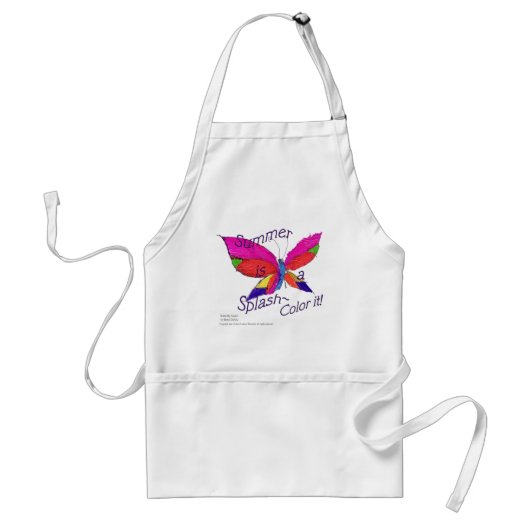 Boterfly Summer Splash Standaard Schort (Voorkant)