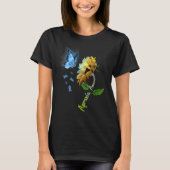 Boterfly Sunflower Apraxia Awareness T-shirt (Voorkant)