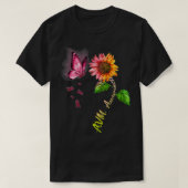 Boterfly Sunflower AVM Awareness T-shirt (Design voorkant)