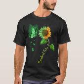 Boterfly Sunflower Cerebral Palsy Awareness T-shirt (Voorkant)
