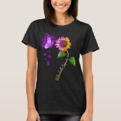 Boterfly Sunflower Hidradenitis Suppurativa T-shirt (Voorkant)