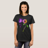 Boterfly Sunflower Hidradenitis Suppurativa T-shirt (Voorkant volledig)