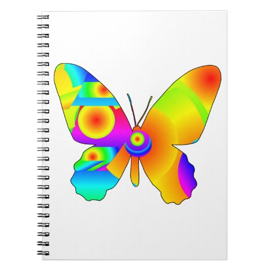 Boterfly Sunrise Spiral Photo Notitieboek (Voorkant)
