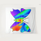 Boterfly Sunset Tapestry Wandkleed (Voorkant (horizontaal))
