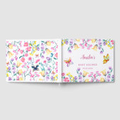 Boterfly Theme Spring Floral Garden Baby shower Gastenboek (Volledig)