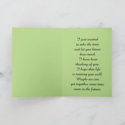 Boterfly Thinking of You Kaart (Binnen)